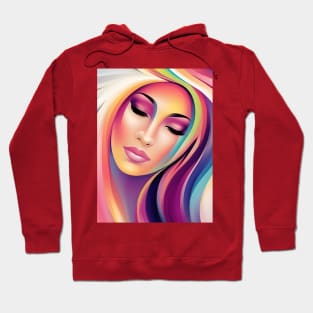 Colorful Women Pride Abstract art Hoodie